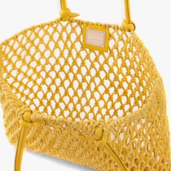 NEW Clare V. Sandy Tote Yellow - Picture 10 of 10